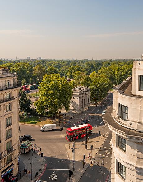 Roof view from Marble Arch Hotel